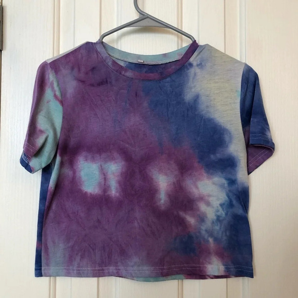 Tie Dye Crop T-shirt Women’s Size Small - Picture 1 of 3